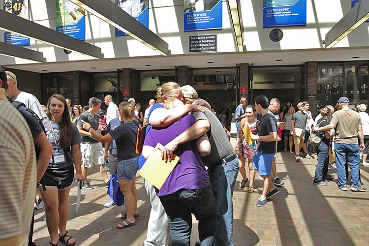 saying goodbye
