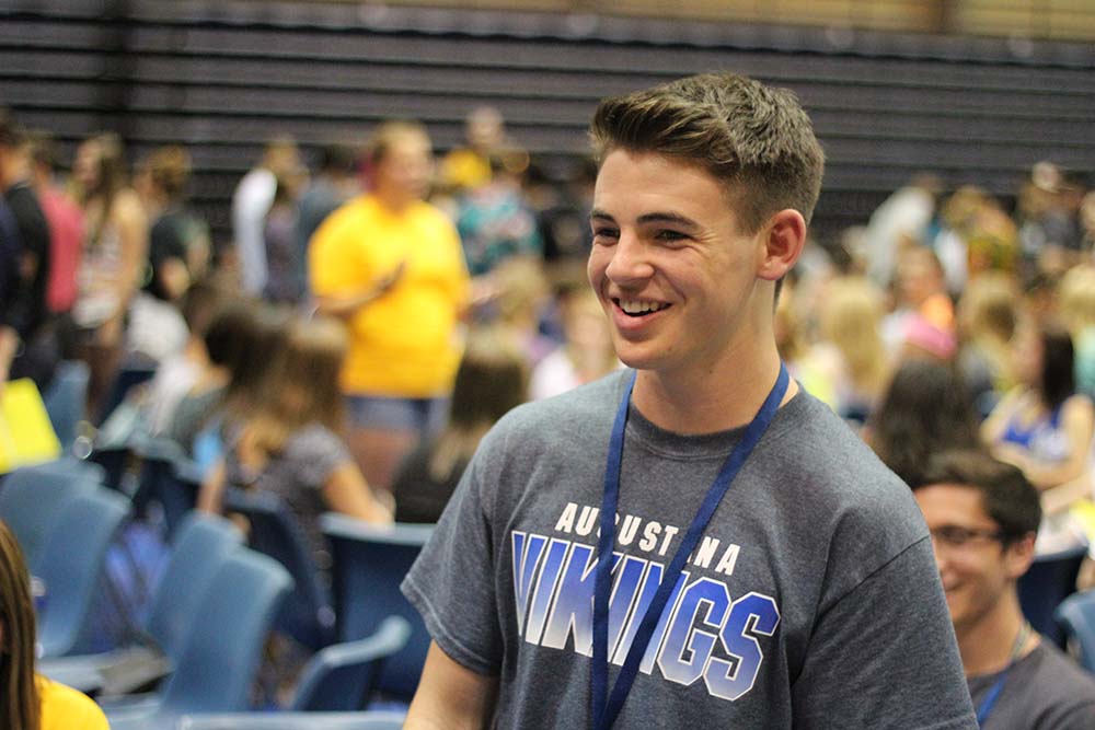 Smiling student