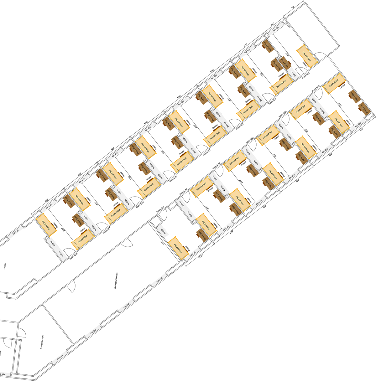 Westerlin I-Wing 2nd Floor Layout | Augustana College