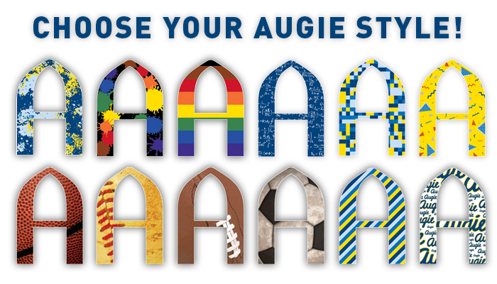 Choose your Augie sticker style