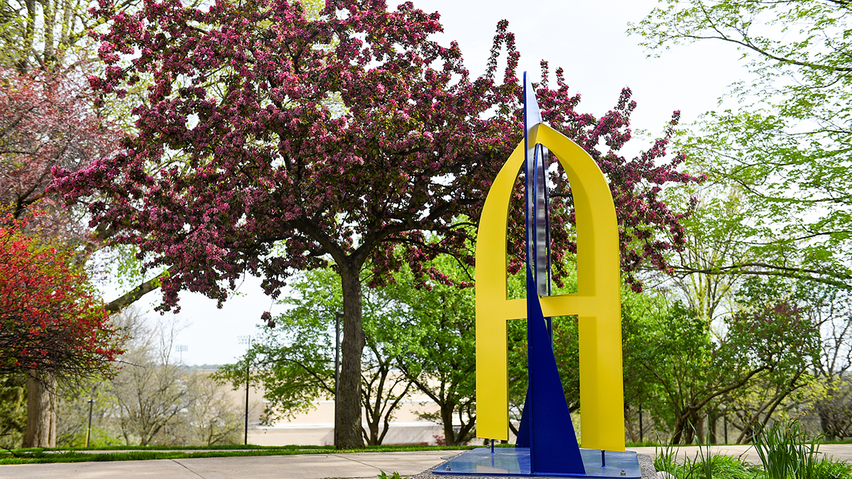 Augustana campus in spring