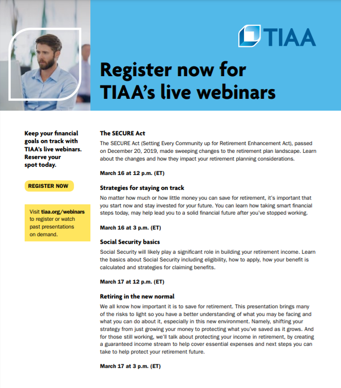 TIAA webinars page 1