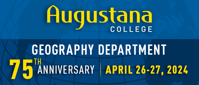 Augustana Geography anniversary logo
