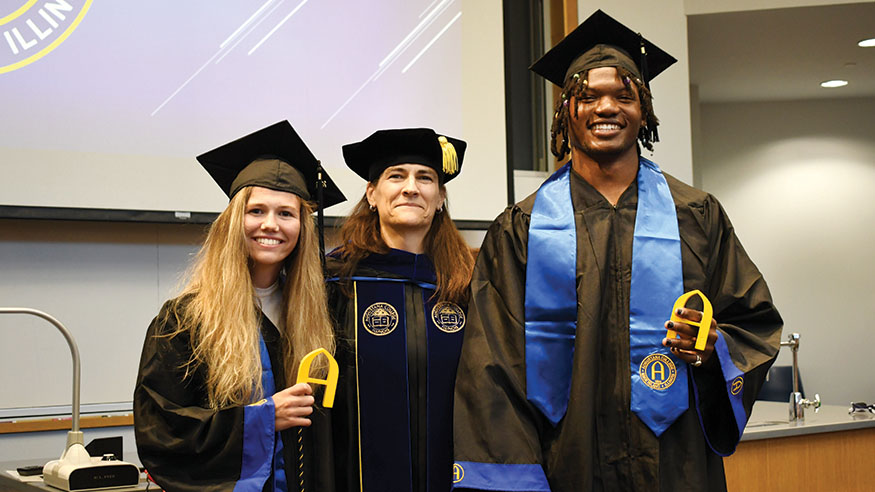 Emma Odle, Andrea Talentino and Aykeem Spivey