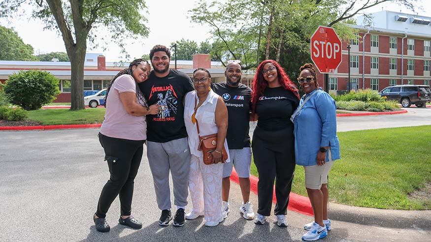 Family at early move in.