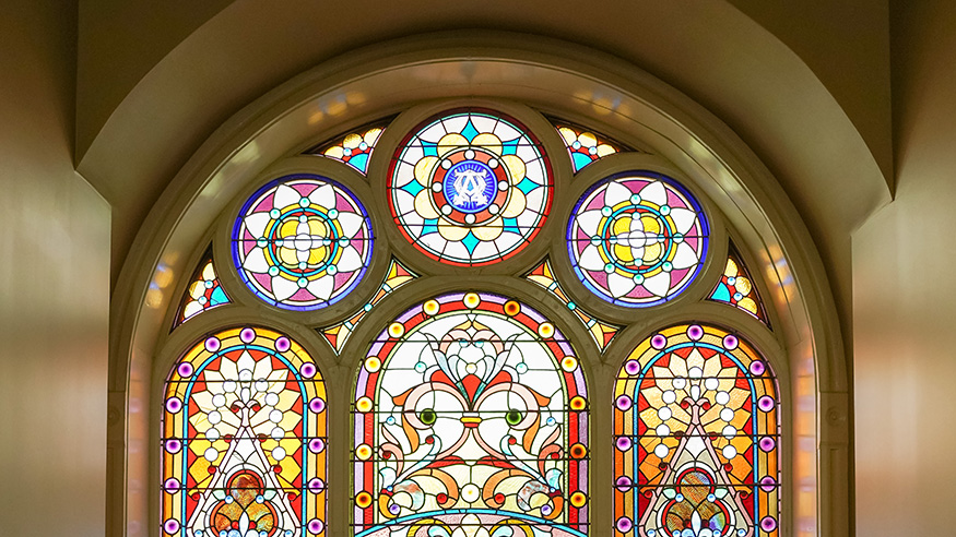 Old Main stained glass