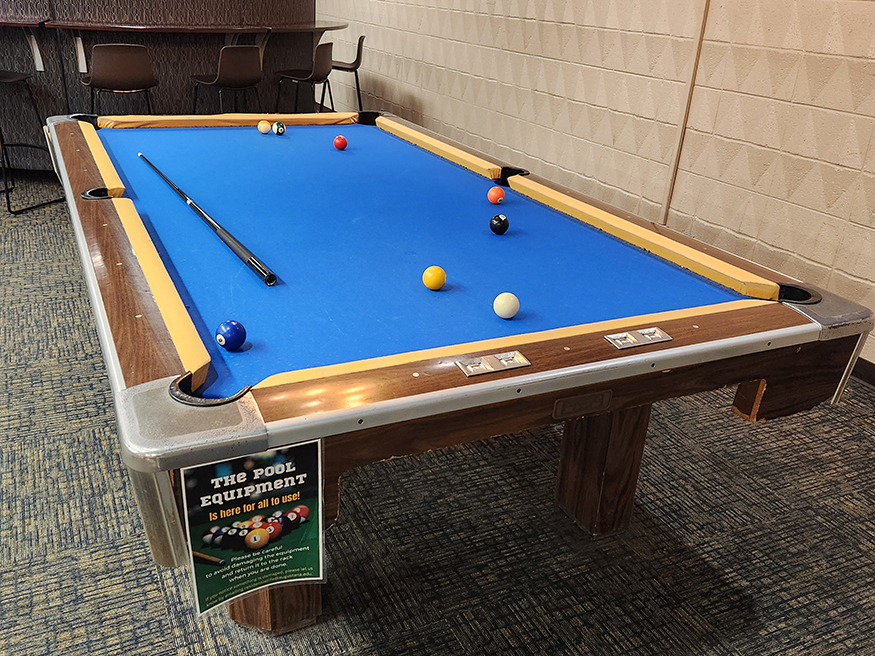 Pool table in Andreen