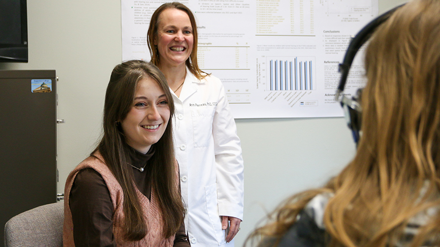 Ella Aldridge in CSD lab