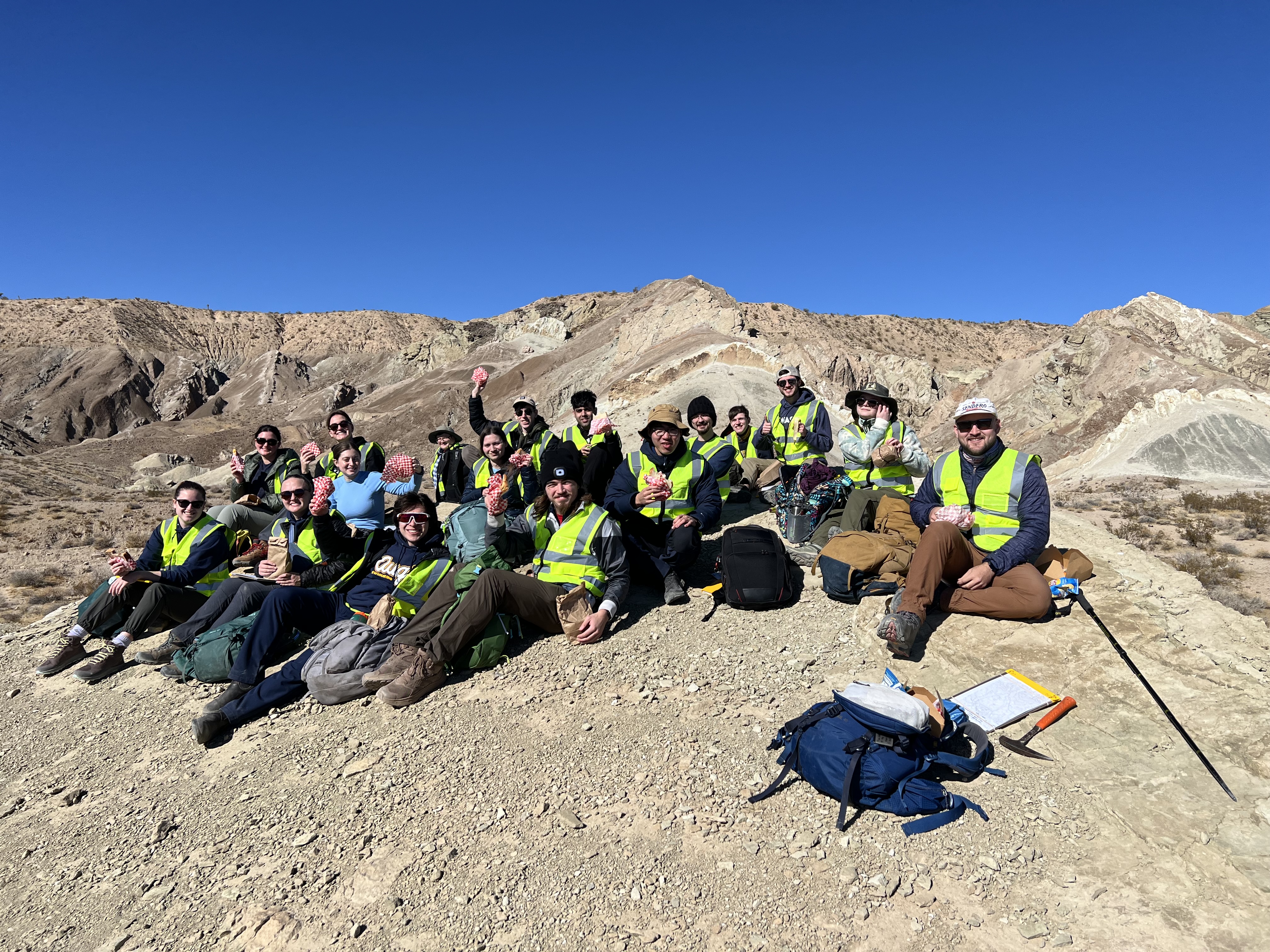 outcrop in the Rainbow Basin near Barstow, CA