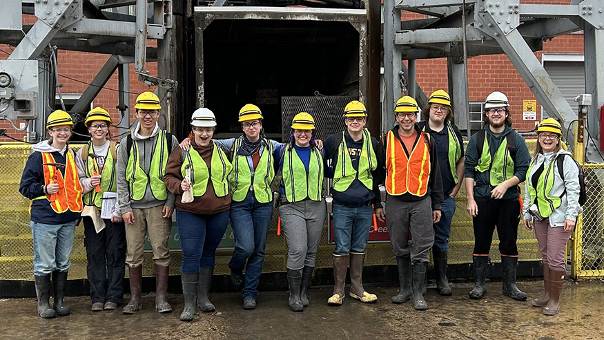 Geology students at the Doe Run Company