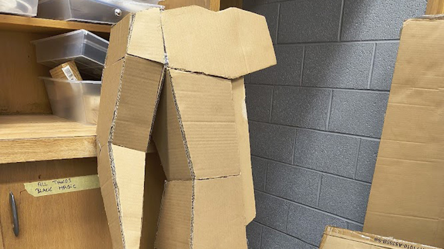 Cardboard man