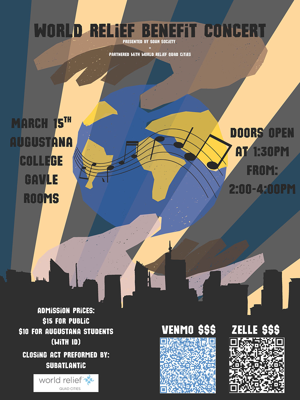 World Relief Benefit Concert flyer