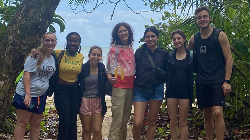 Students interning in Costa Rica over the summer