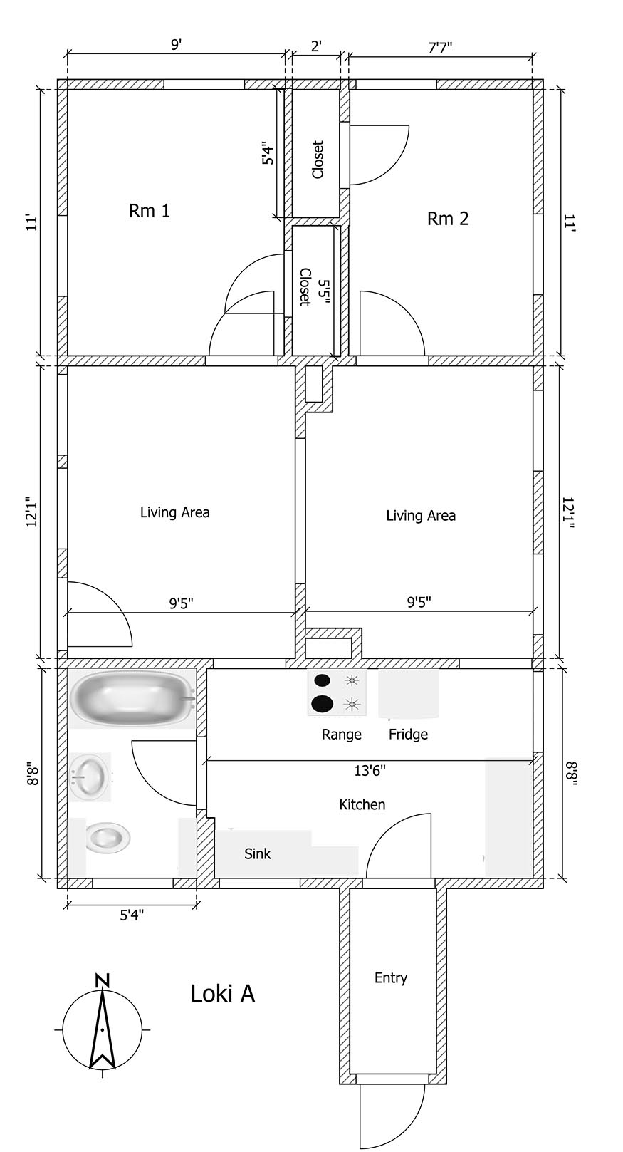 Loki A floorplan