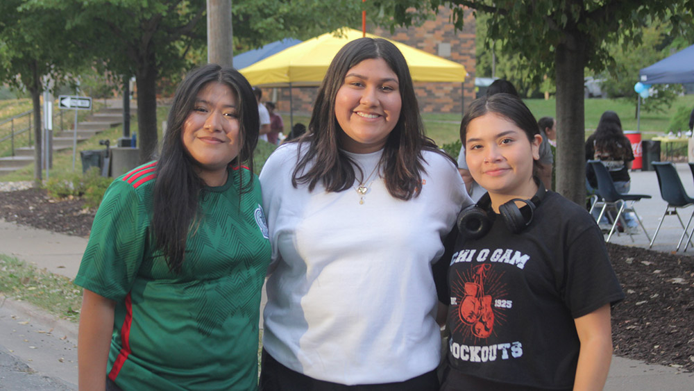 Three students