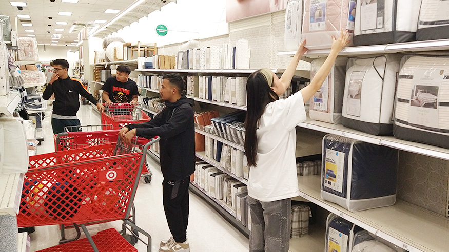 Students at Target