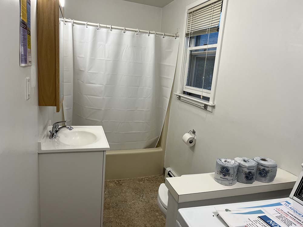 Zander downstairs bathroom and laundry room