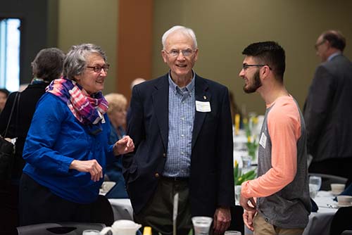 Linda Jones, Dr. Leo Peterson, Peyton Clark