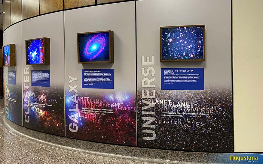 Getz-Rogers Gallery in Augustana's John Deere Planetarium