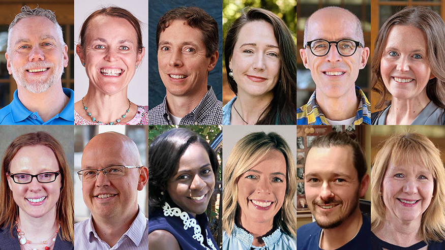 Newly promoted faculty members