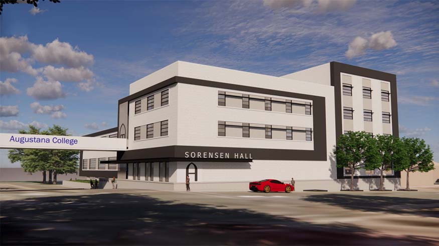 Sorensen Hall with new exterior