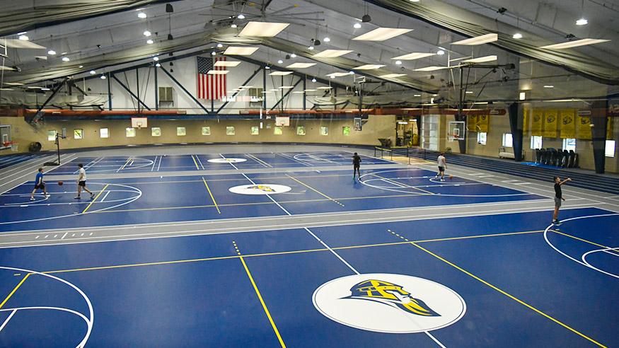 Basketball Court and Indoor Track