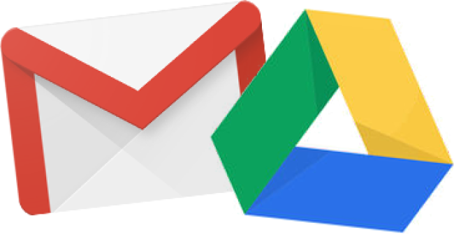 Gmail and Drive icons