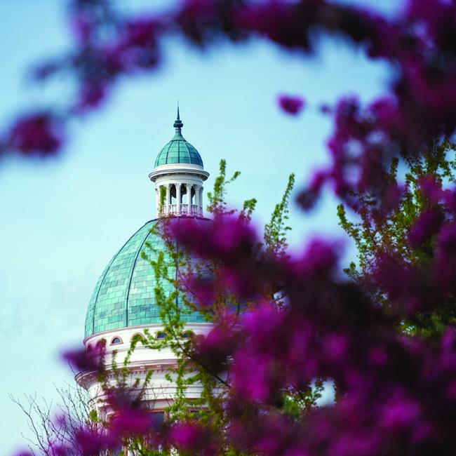 Old Main in spring