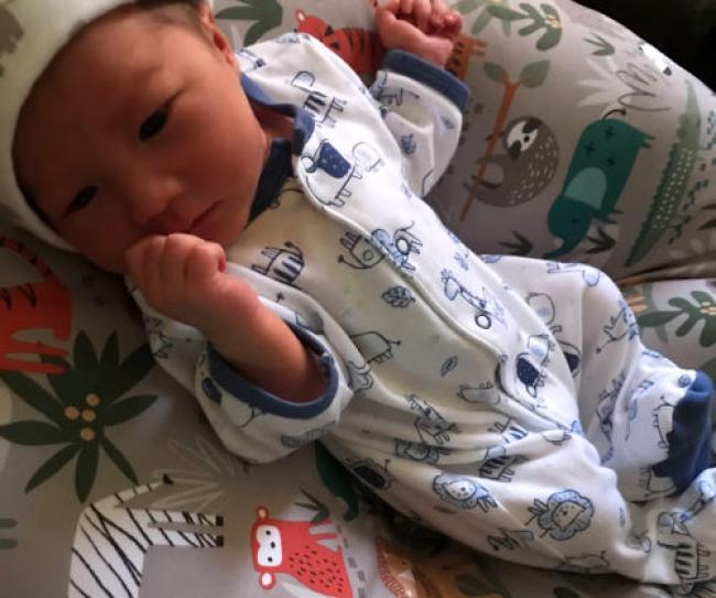 tiny 4 day old baby Benjamin