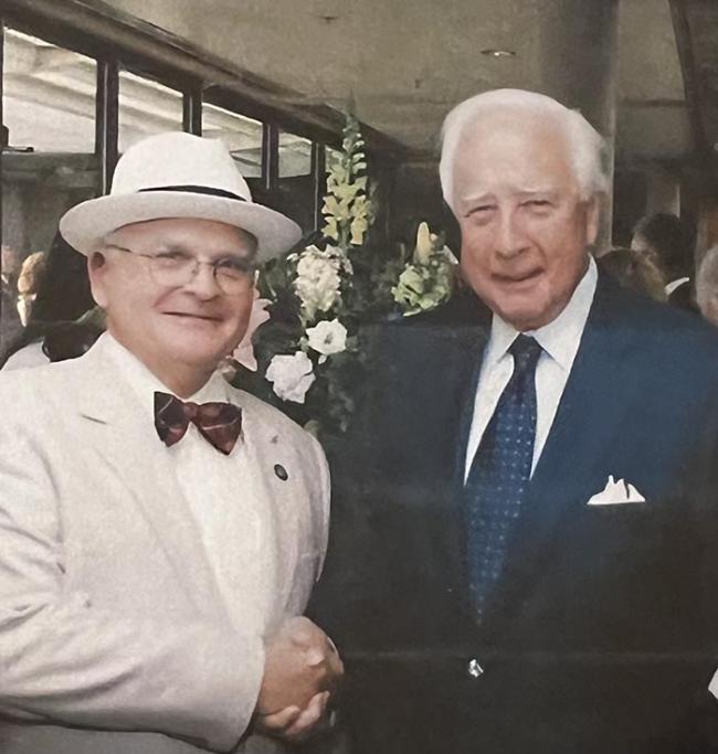 Dr. Niels Johnson and David McCullough