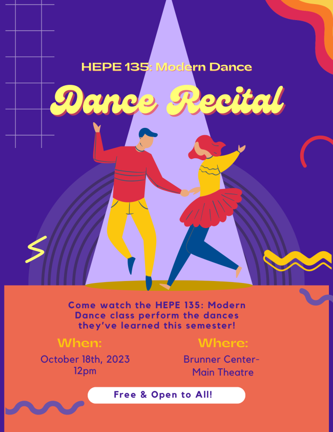 Dance recital poster