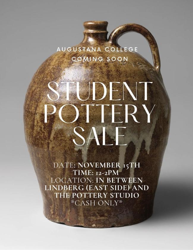 Student pottery sale