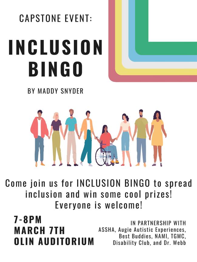 Inclusion Bingo flyer
