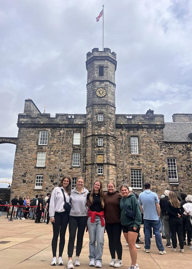 Golf team in Scotland