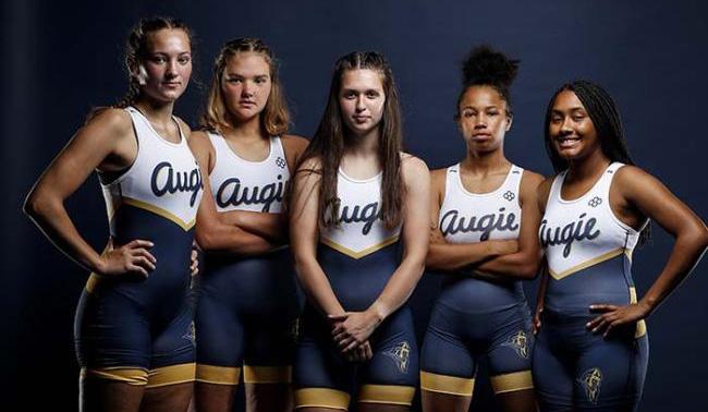 Group of women's wrestlers