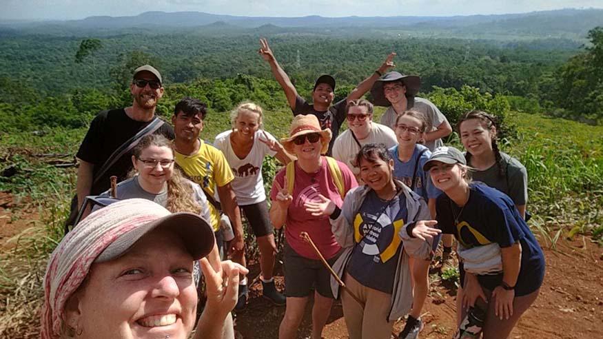 Dr. Kathy J. Jakielski and students